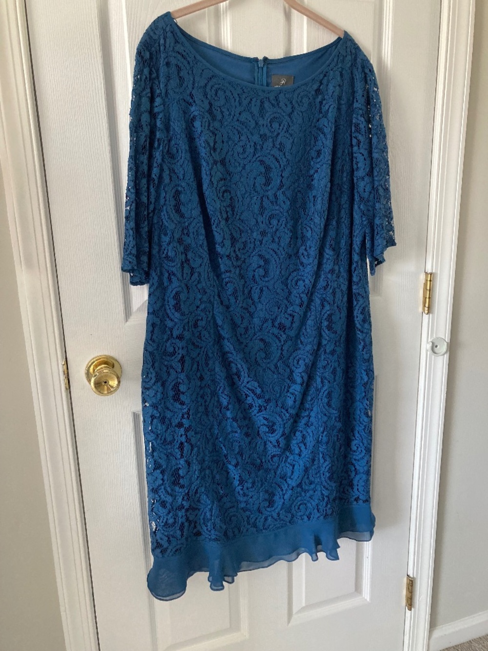 Fancy Royal Blue Lacy Dress